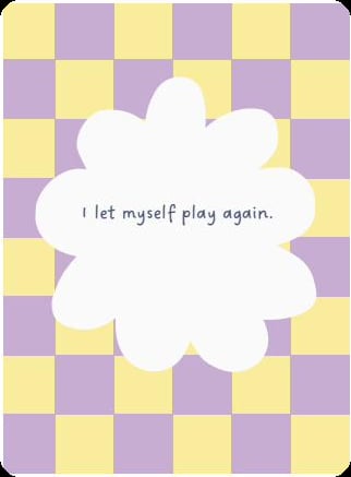 Inner Child affirmation card deck by The Flourishing Folk, for gentle inner healing and self-compassion