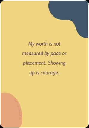 Sport and Training affirmation card deck by The Flourishing Folk, for athletes on training days, event day, and recovery